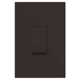 Conjunto Interruptor Simples Vertical 4x2 - RECTA CHOCOLATE SATIN FOSCO 